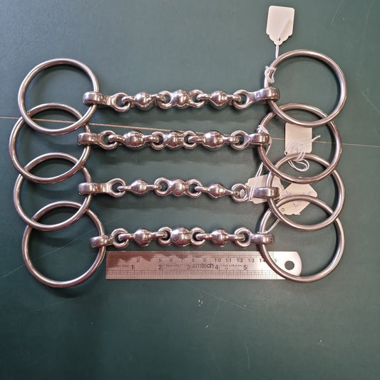 5.5" loose ring waterford snaffle bit B363