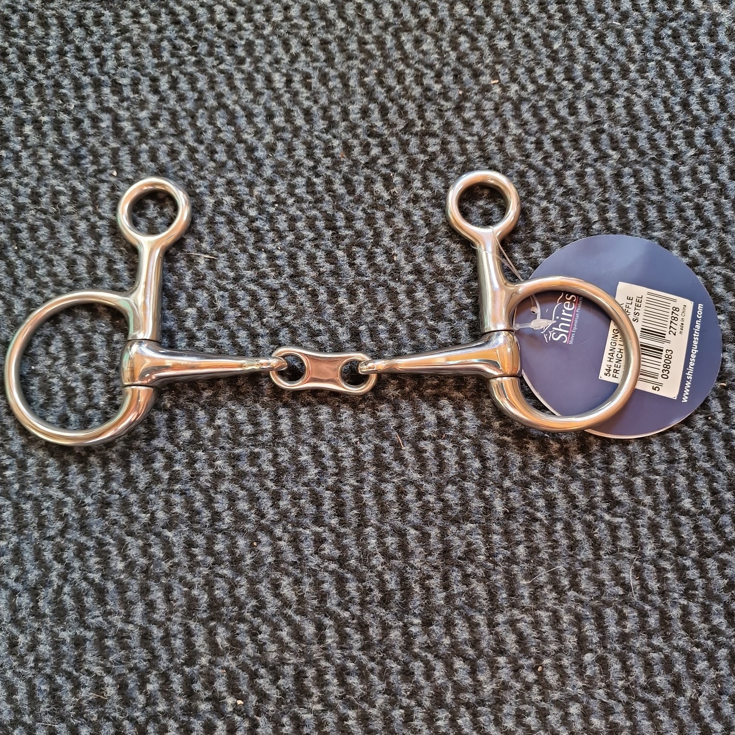 4.5" Shires Hanging Cheek French Link Snaffle bit B408