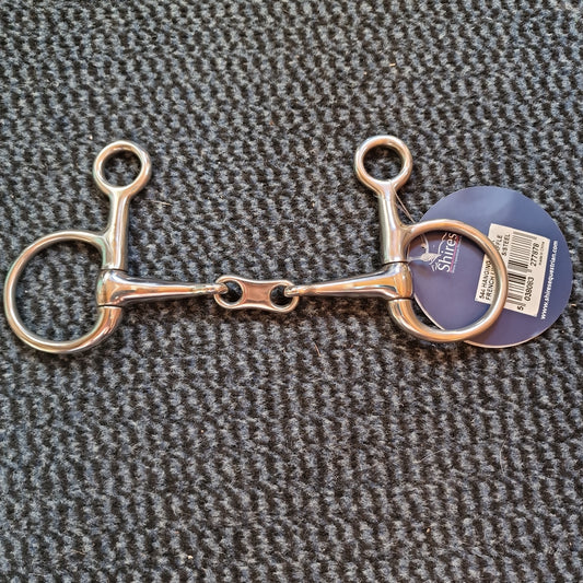 4.5" Shires Hanging Cheek French Link Snaffle bit B408