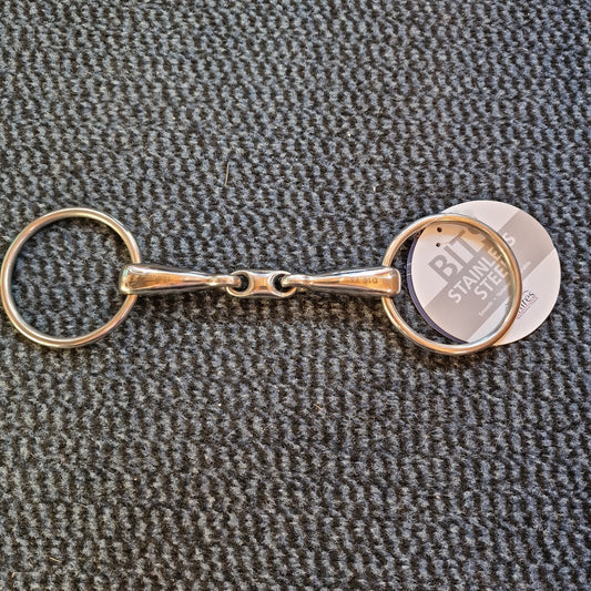 4.5" Shires Loose Ring Lozenge Snaffle bit B418