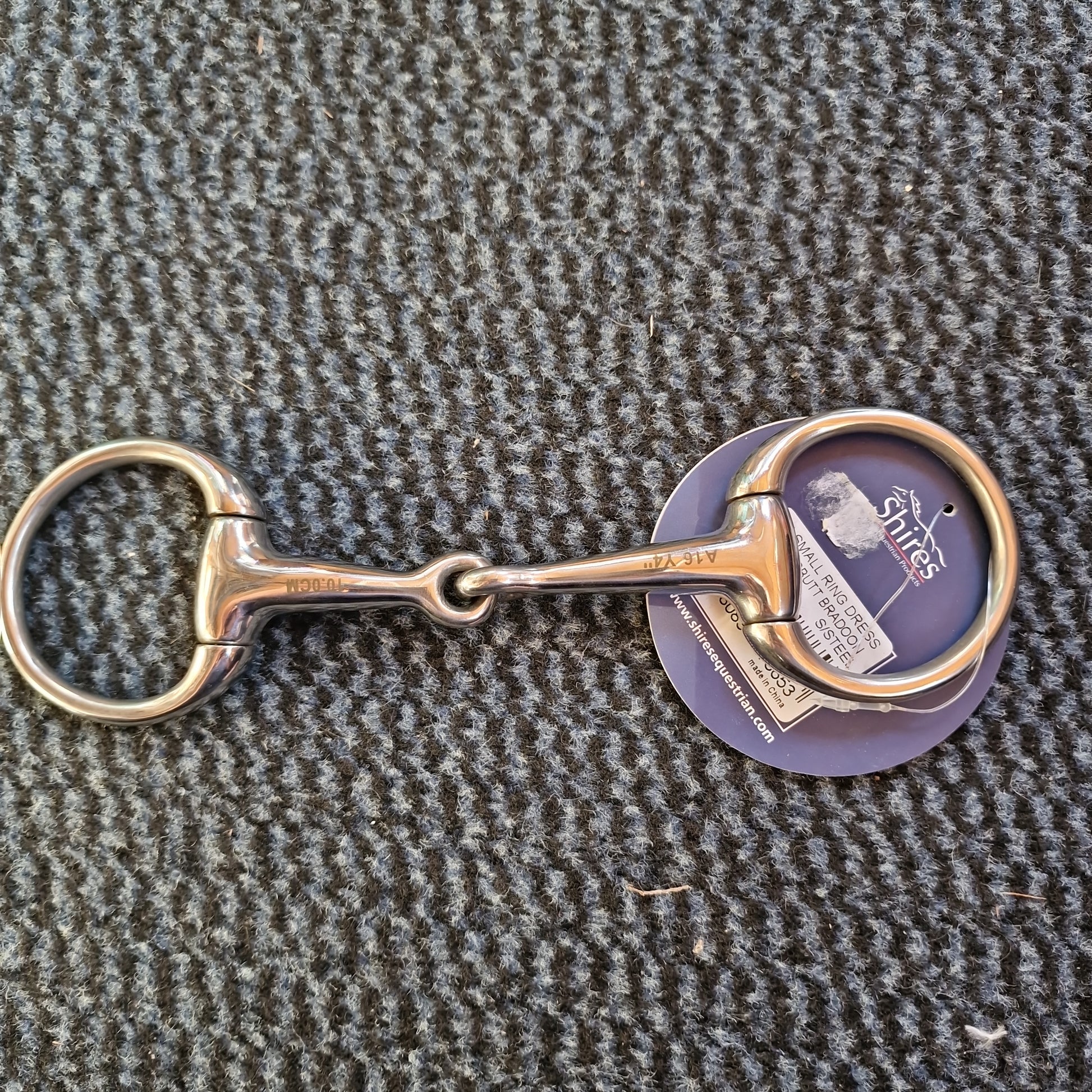 4" Shires Eggbutt Jointed Bradoon Snaffle bit B431 – The Bit Doctor