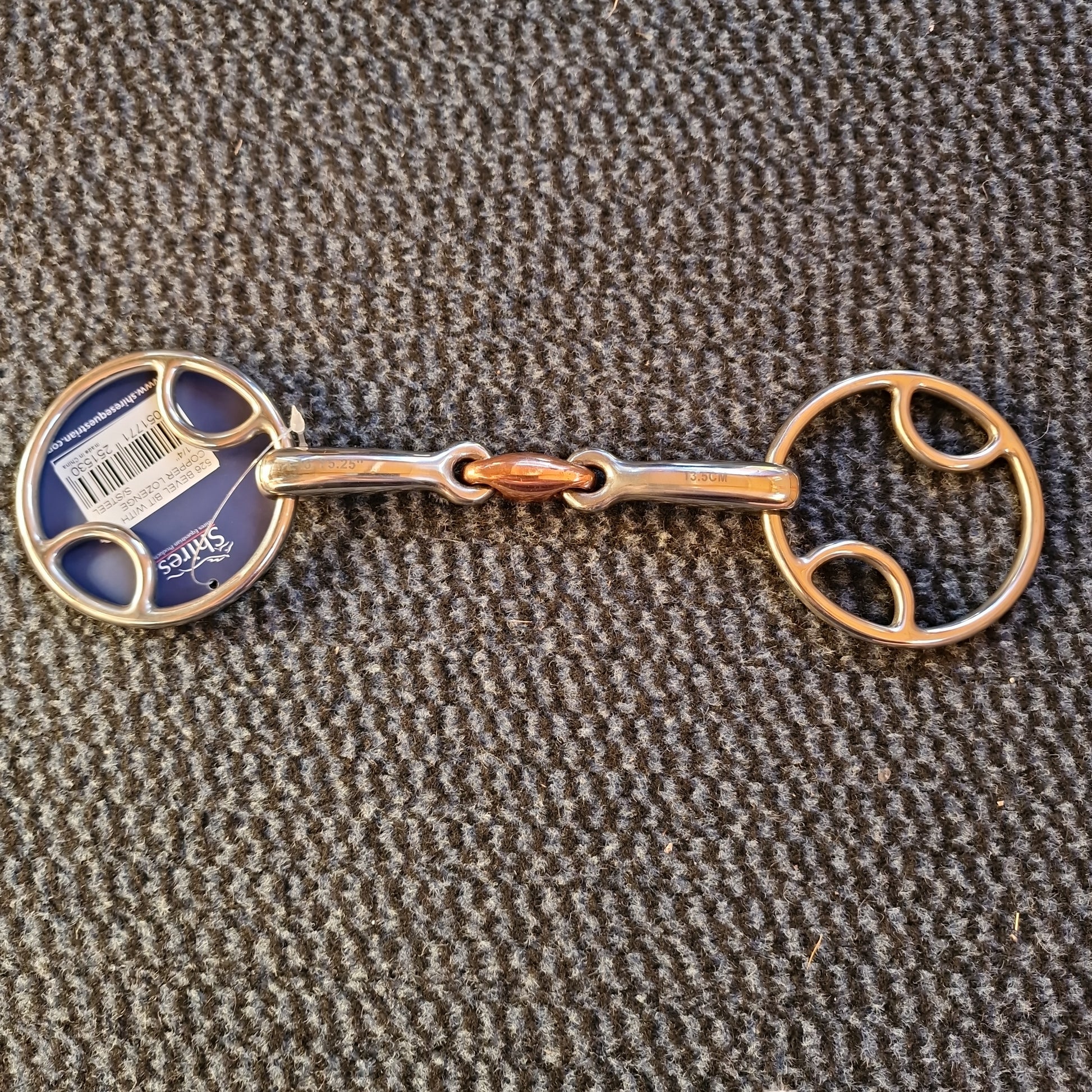 5.25" Shires Bevel Copper Lozenge snaffle bit B462 – The Bit Doctor