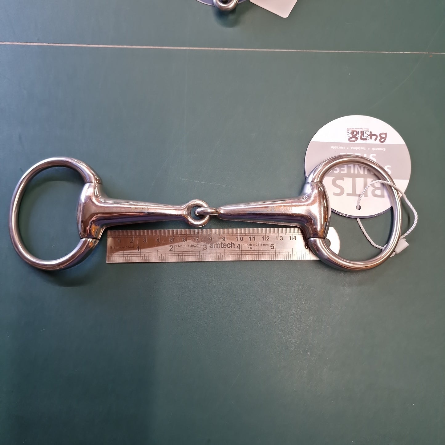 5.5" Shires Eggbutt Hollow Jointed snaffle bit B478