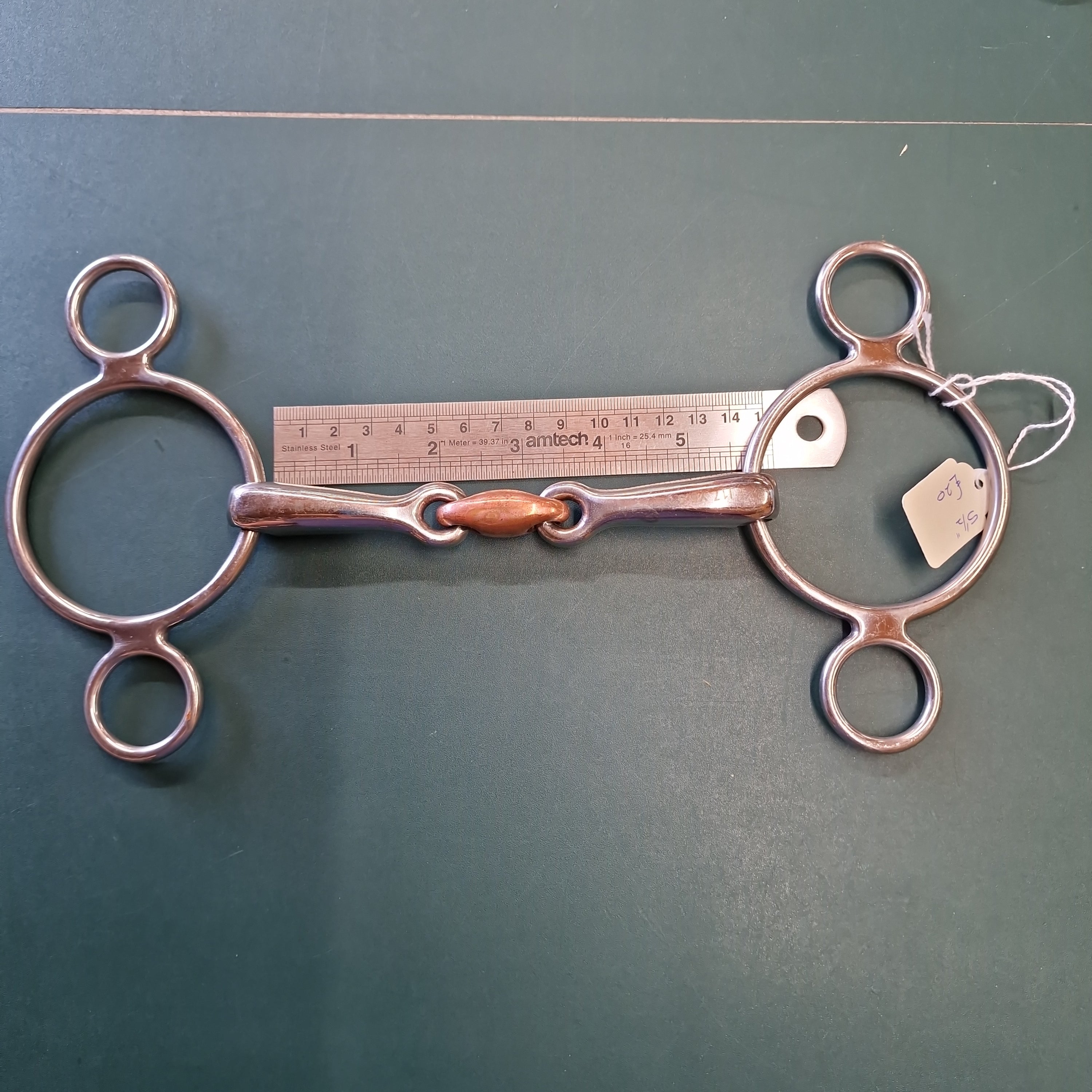 Smooth Communication: Lift Sports Stainless Steel 3-Ring Gag Snaffle Bit With Lozenge
