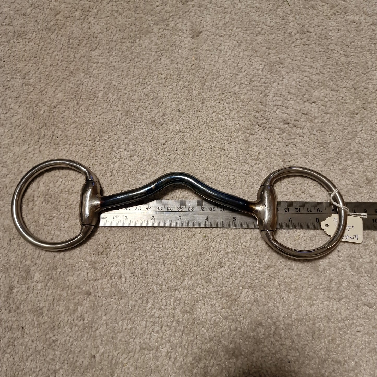 5.5" Eggbutt Sweet iron ported snaffle bit B527