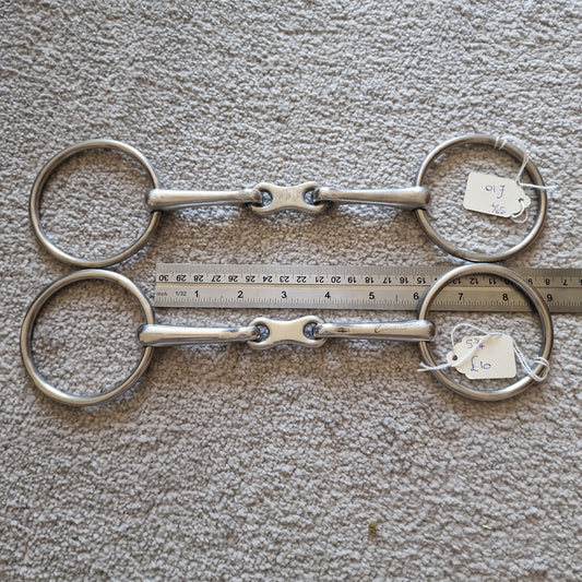 5.75" Loose Ring thin french link snaffle bit B542