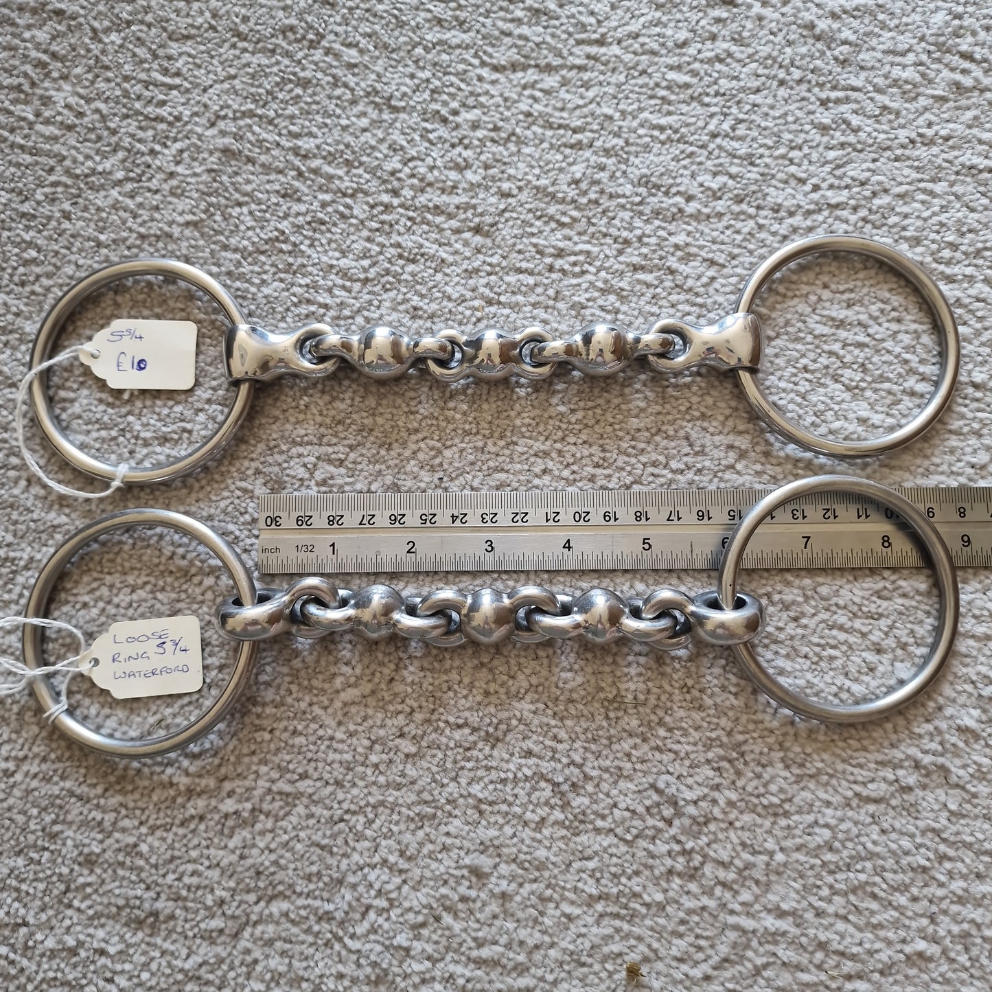 5.75" Loose Ring waterford snaffle bit B544