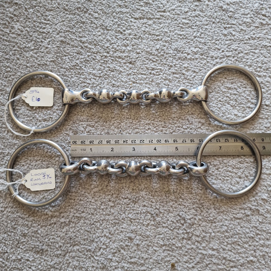 5.75" Loose Ring waterford snaffle bit B544