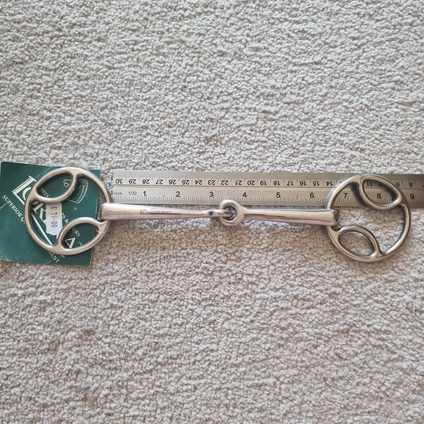 6" Lorina Bevel Jointed snaffle bit B552