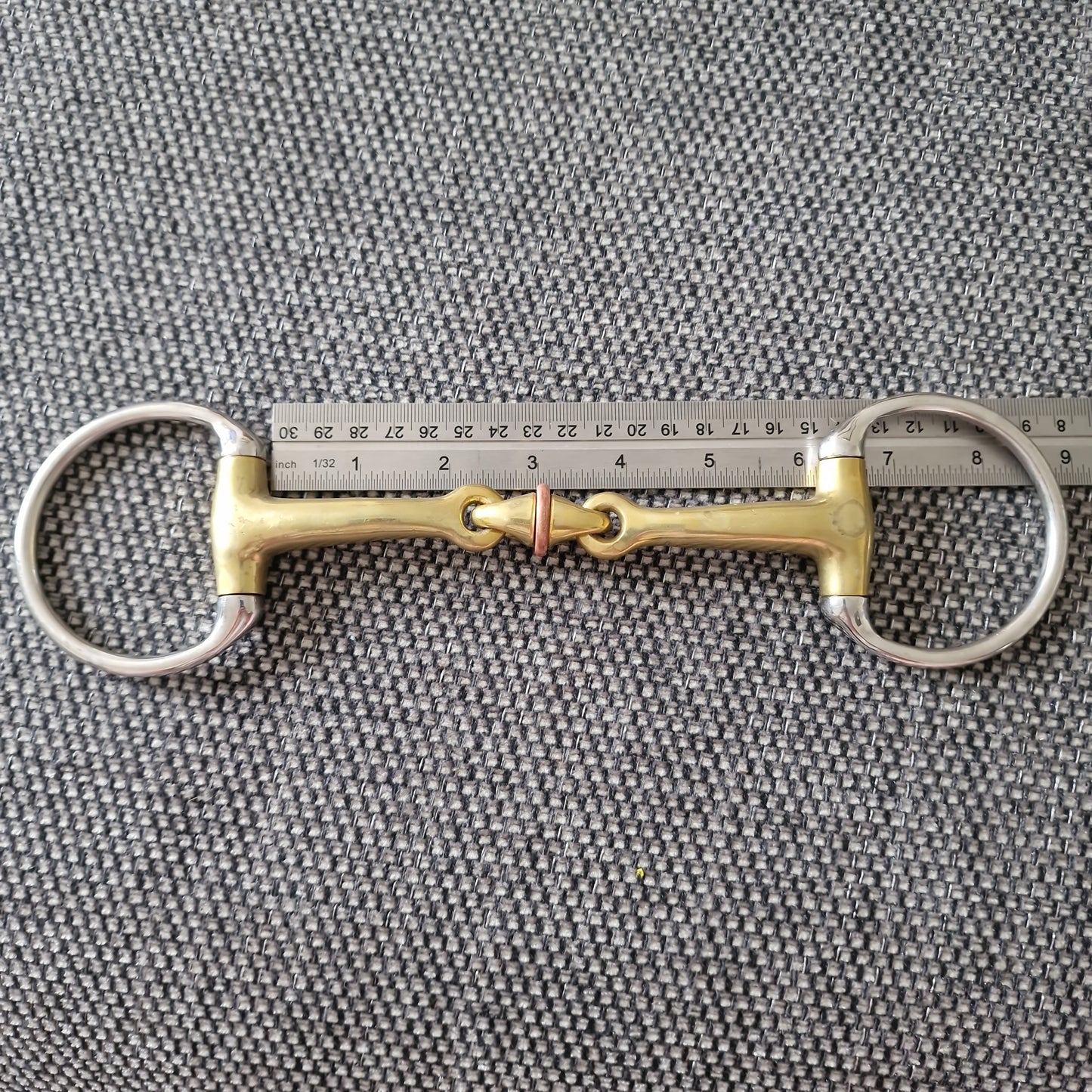 6" Eggbutt Copper Roller Lozenge snaffle bit B699