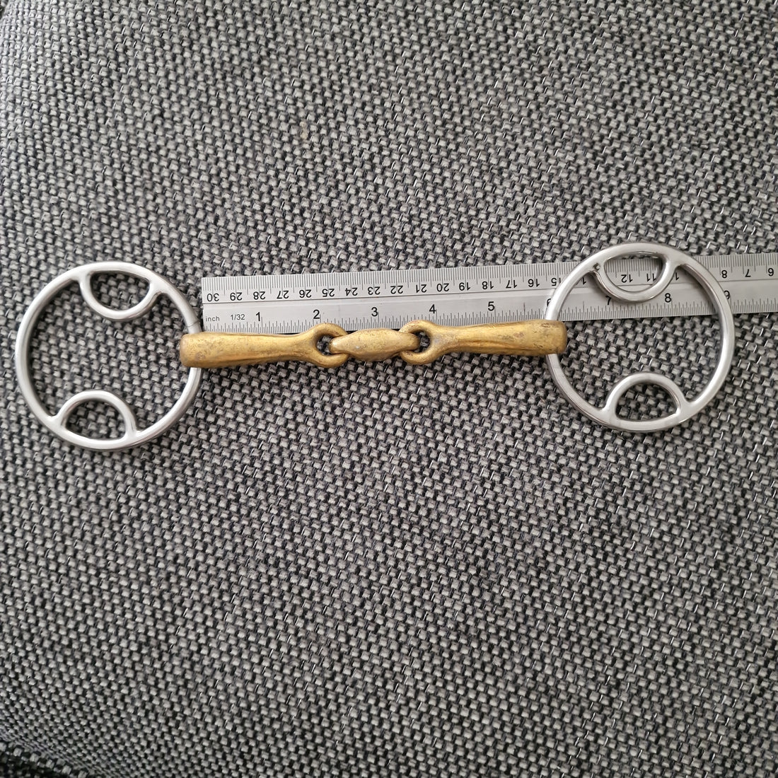 5.75" Bevel Copper Lozenge Snaffle bit B744 – The Bit Doctor