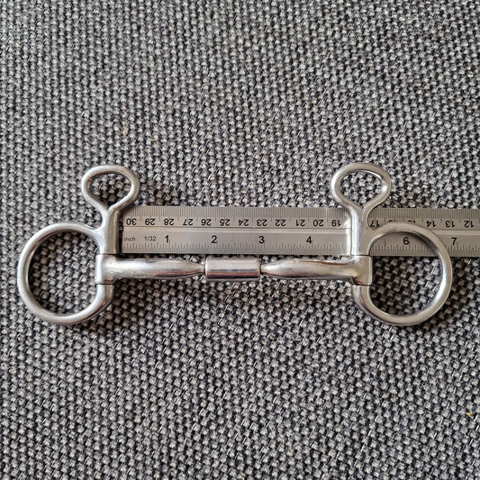 4.5" Myler MB01 Hanging Cheek Snaffle bit B753