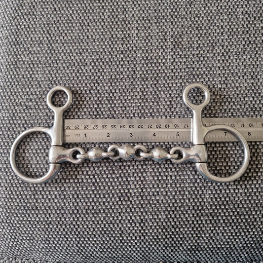 5.5" Hanging cheek waterford snaffle bit B488