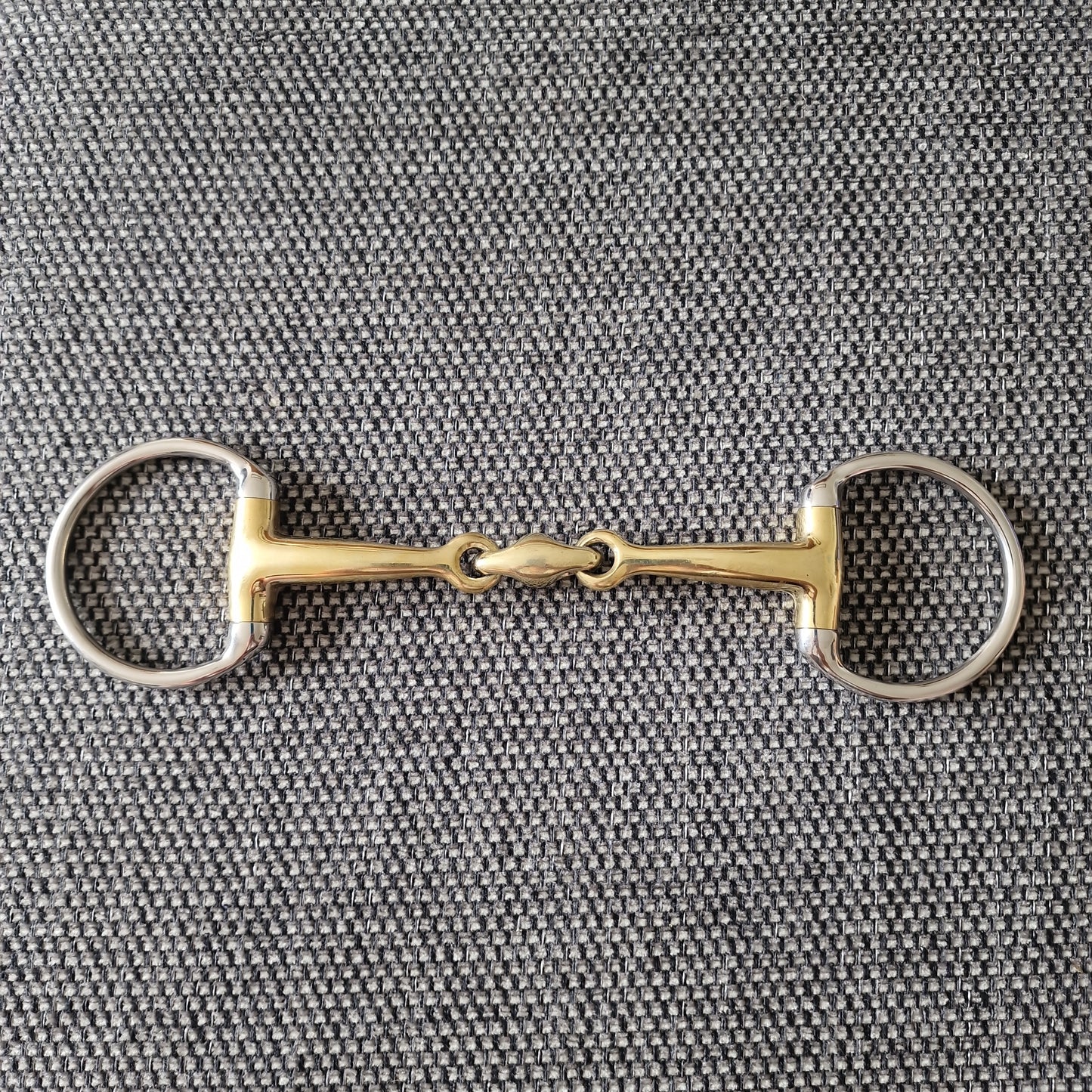 6" Eggbutt copper Lozenge snaffle bit B848