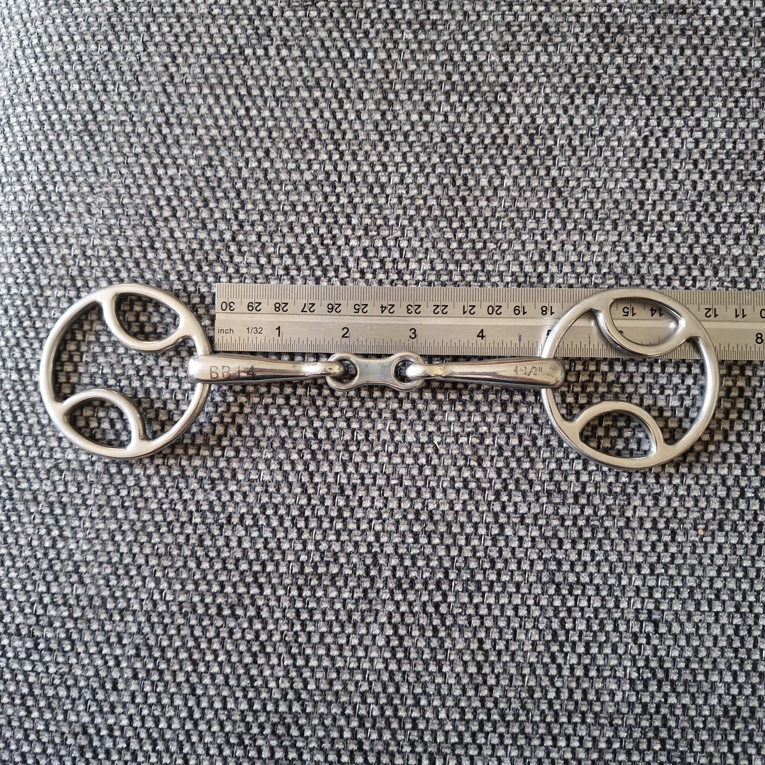 4.75" bevel french link snaffle bit B880 – The Bit Doctor