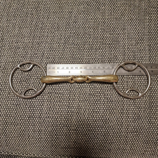 5.5" Sprenger Sensogan RS Dynamic beval lozenge snaffle bit B67