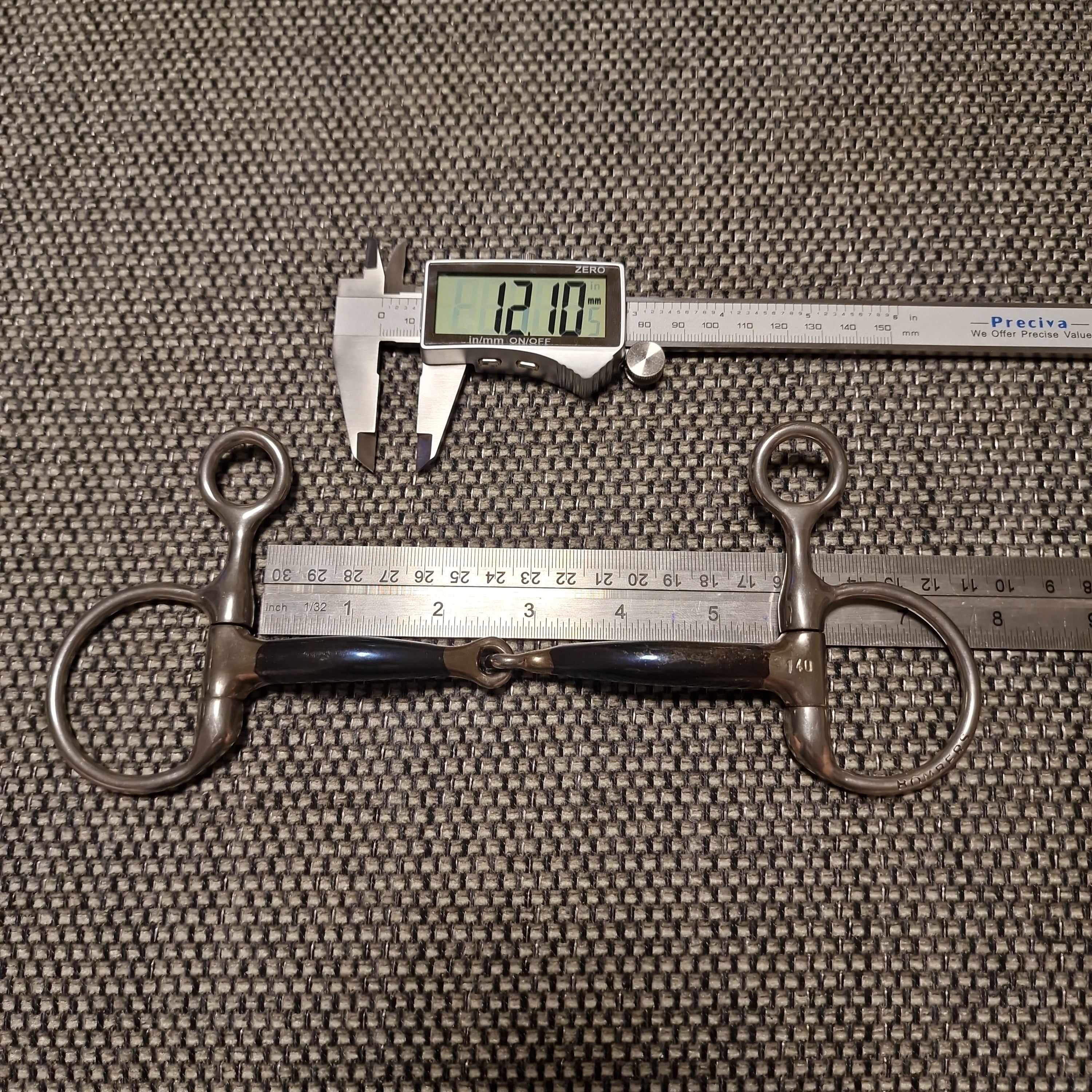 5.5" Bombers Hanging Cheek Jointed snaffle bit B480 – The Bit Doctor