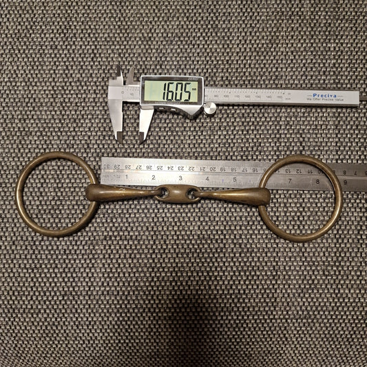 5.75" loose ring copper lozenge snaffle bit B351