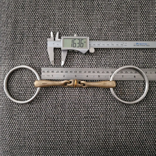 5.75" Sprenger KK WH ultra roller loose ring Lozenge snaffle bit B16