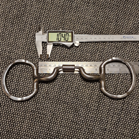 5" myler MB05 eggbutt with hooks snaffle bit B799