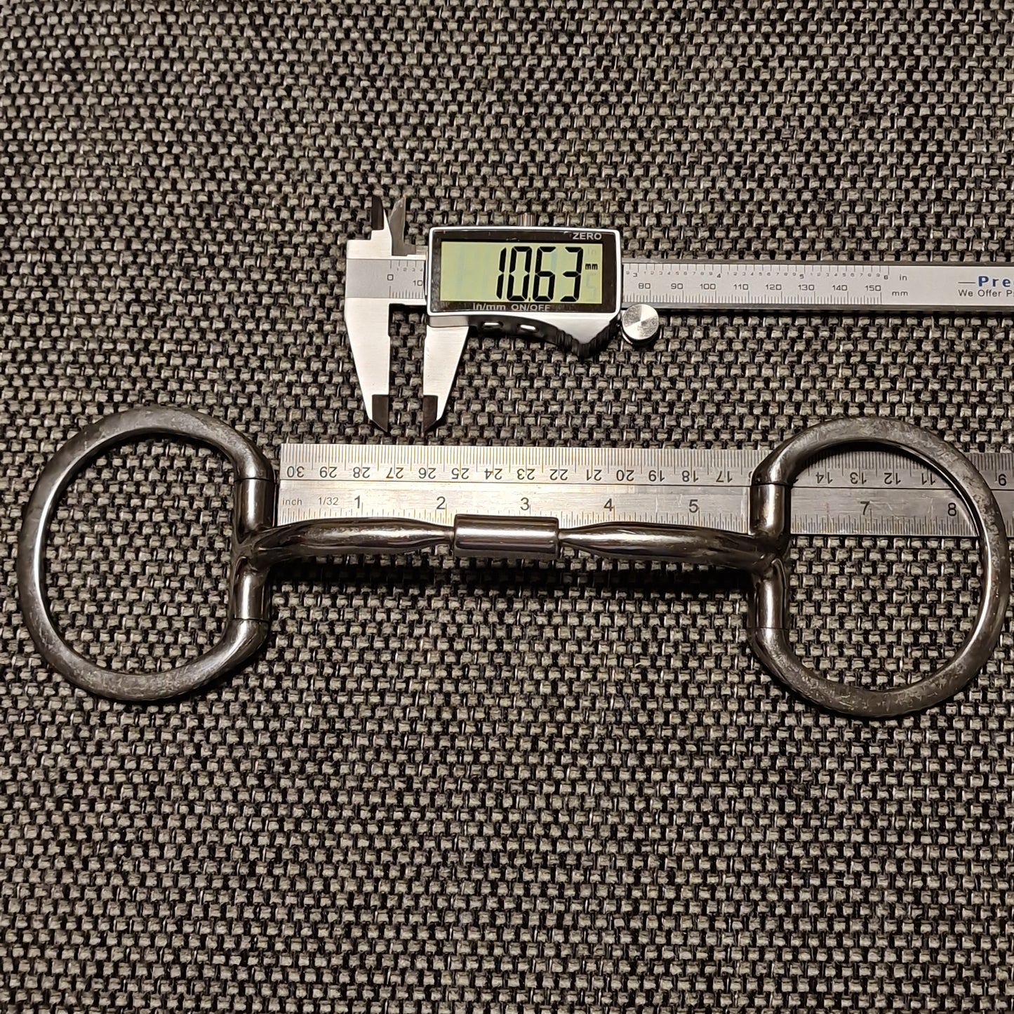 5.5" Myler MB01 Eggbutt snaffle bit B777