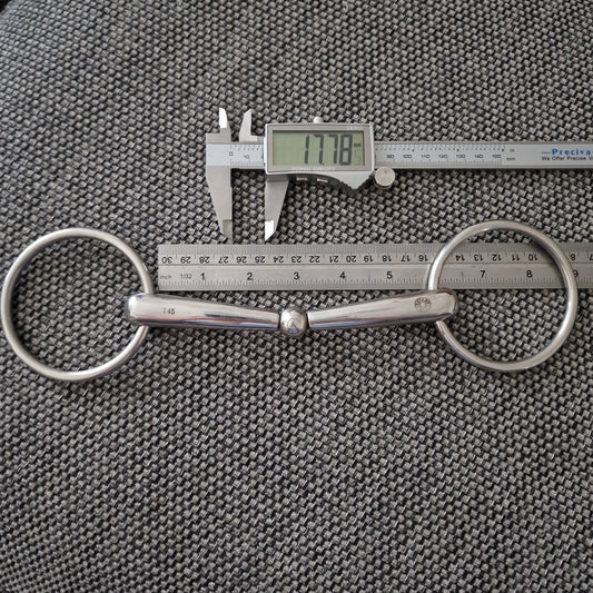 5.75" KY Rotary jointed loose ring Snaffle bit B852