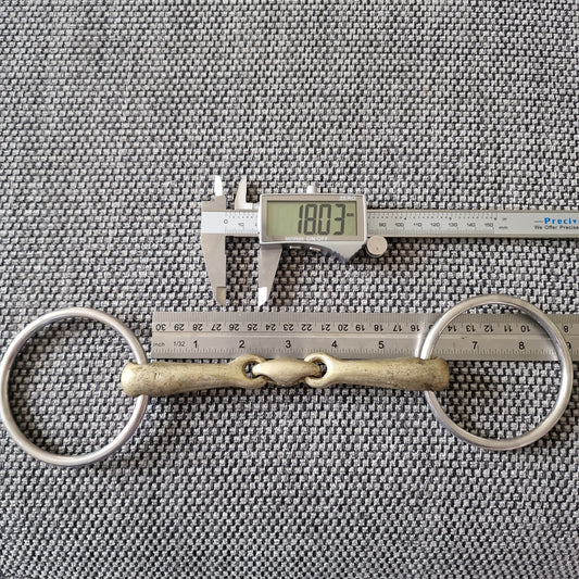 5.75" Neue Schule Looze ring lozenge snaffle Bit B988