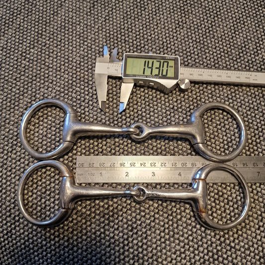 4.25" eggbutt jointed bradoon snaffle Bit B1015