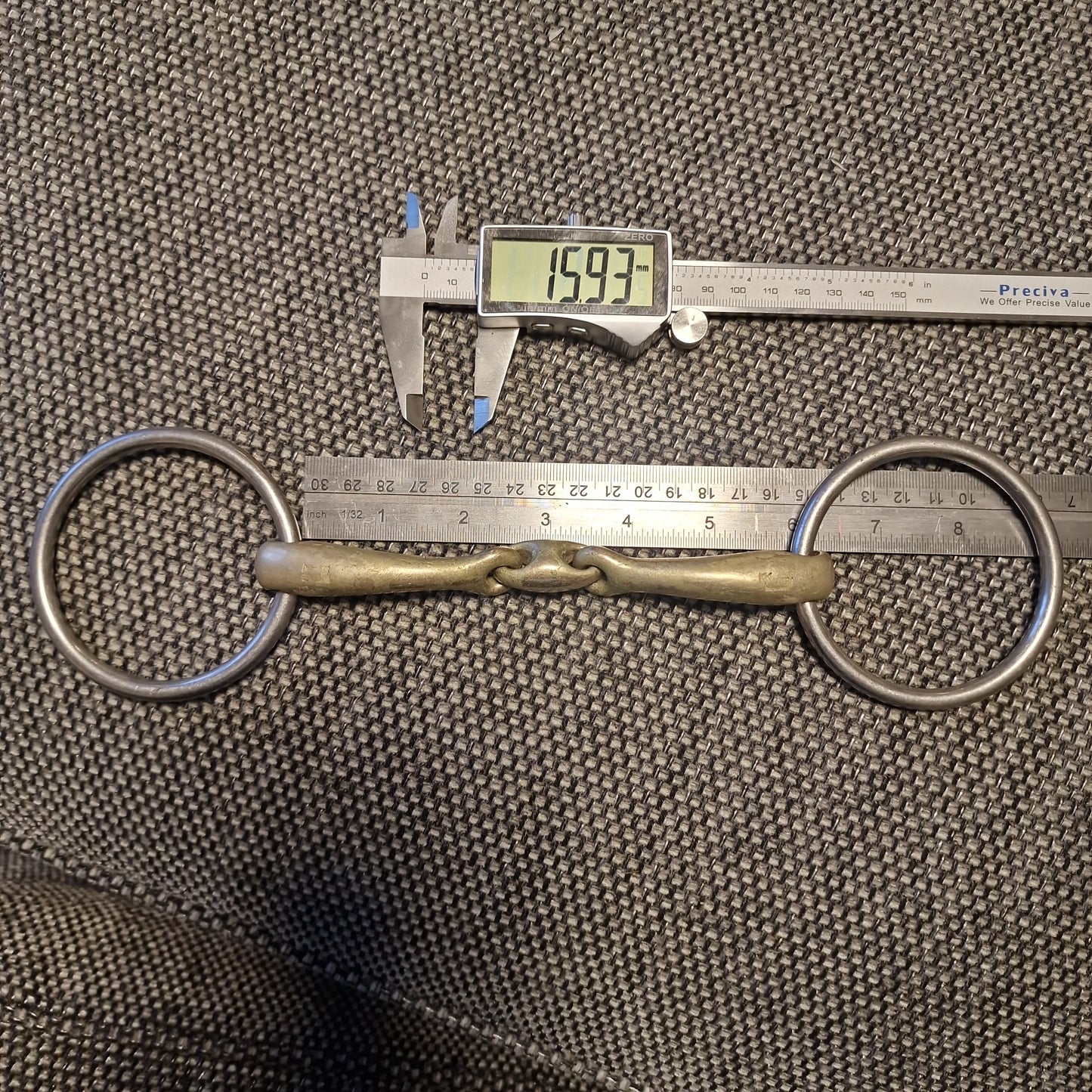 5.75" Sprenger RS Dynamic Sensogan loose ring lozenge snaffle bit B298