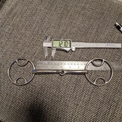 5.5" bevel jointed Snaffle Bit B1030