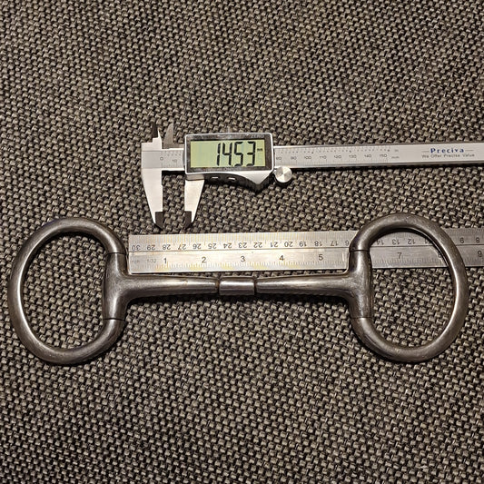 5.5" Eggbutt comfy mullen barrel Snaffle bit B220