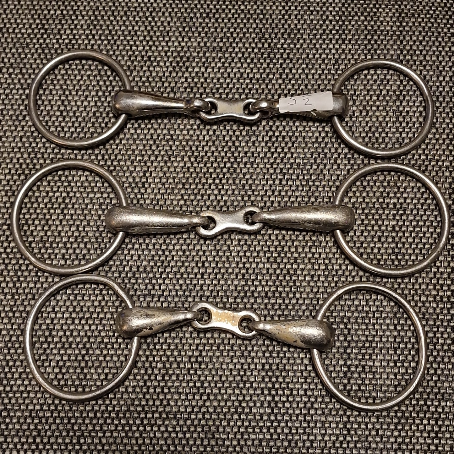 French link loose ring snaffle bits C15