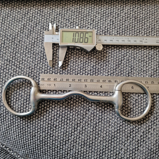 4.75" Abbey eggbutt magic ported Cambridge Snaffle bit B756