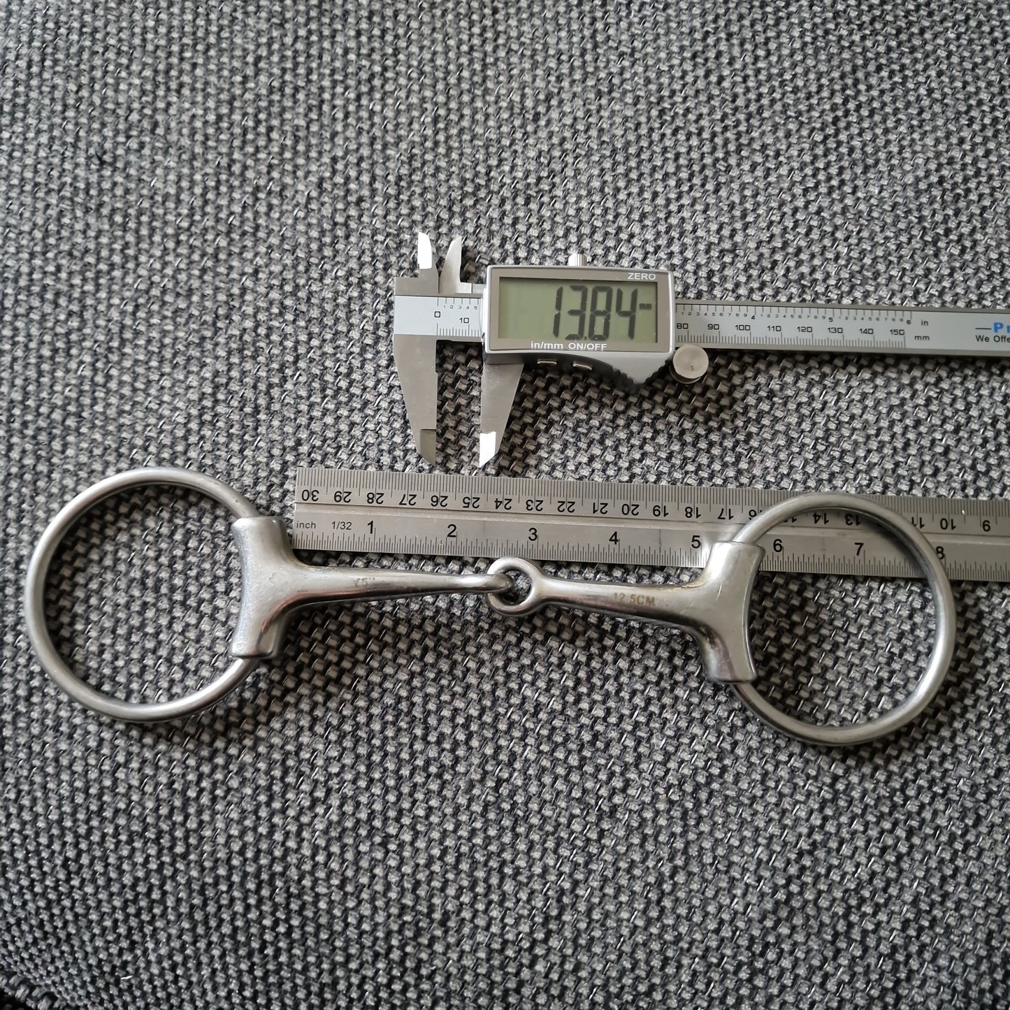 5" Sleeved loose ring jointed snaffle Bit B1040