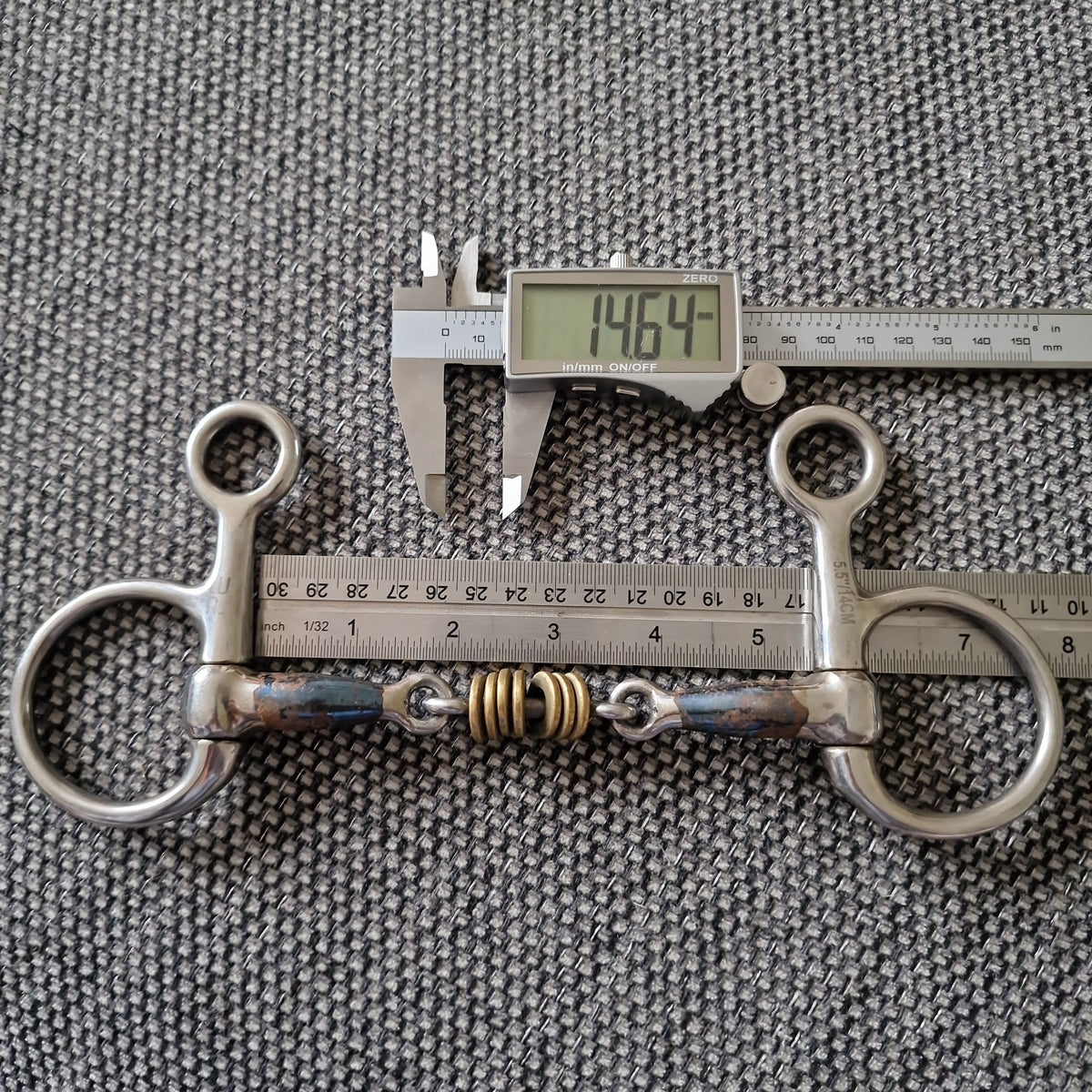 WY444 Full Cheek Roller Snaffle Bit WY444 Full Cheek Roller Snaffle Bit