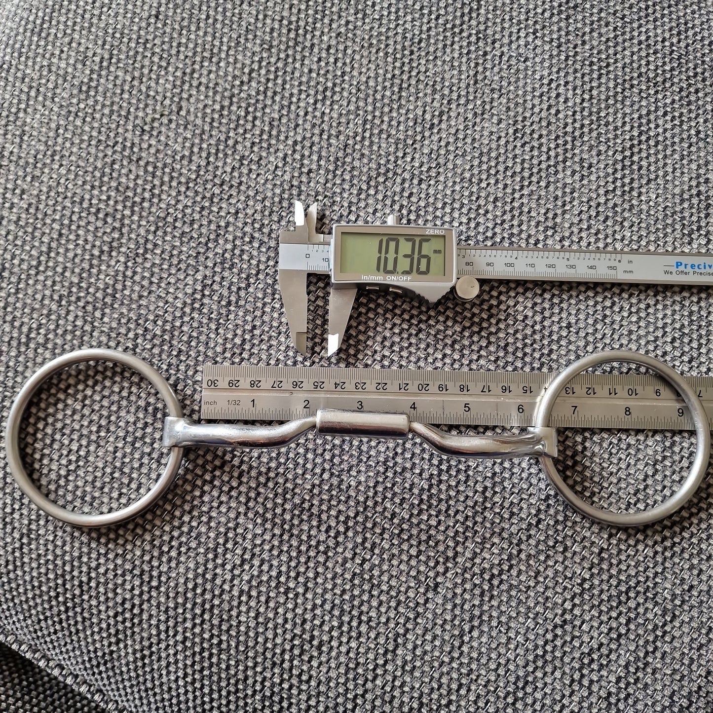 6" Myler MB04 loose ring Snaffle bit B1100