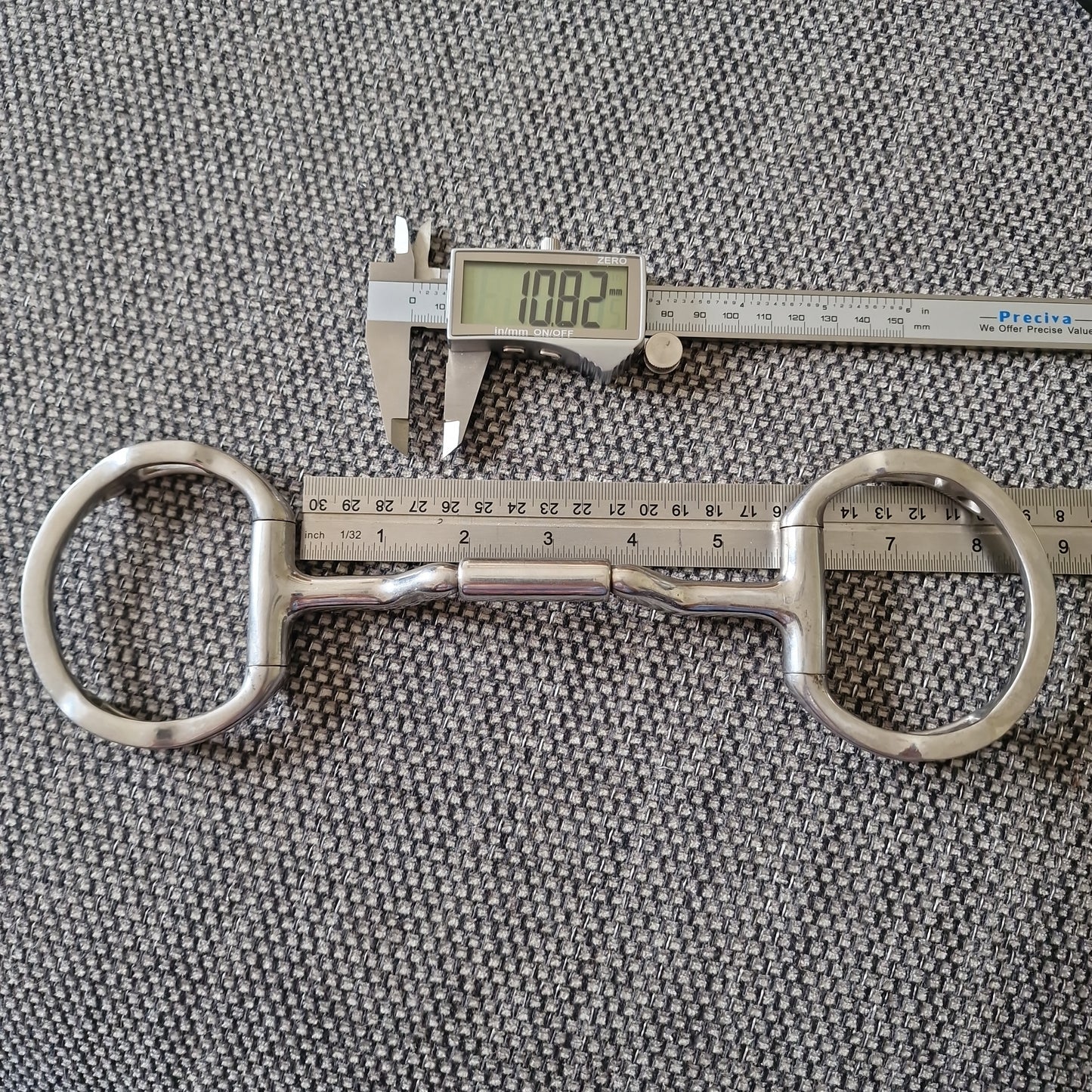 5.5" Myler MB36 eggbutt with hooks snaffle bit B3