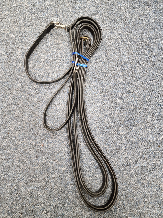 English leather plain draw reins