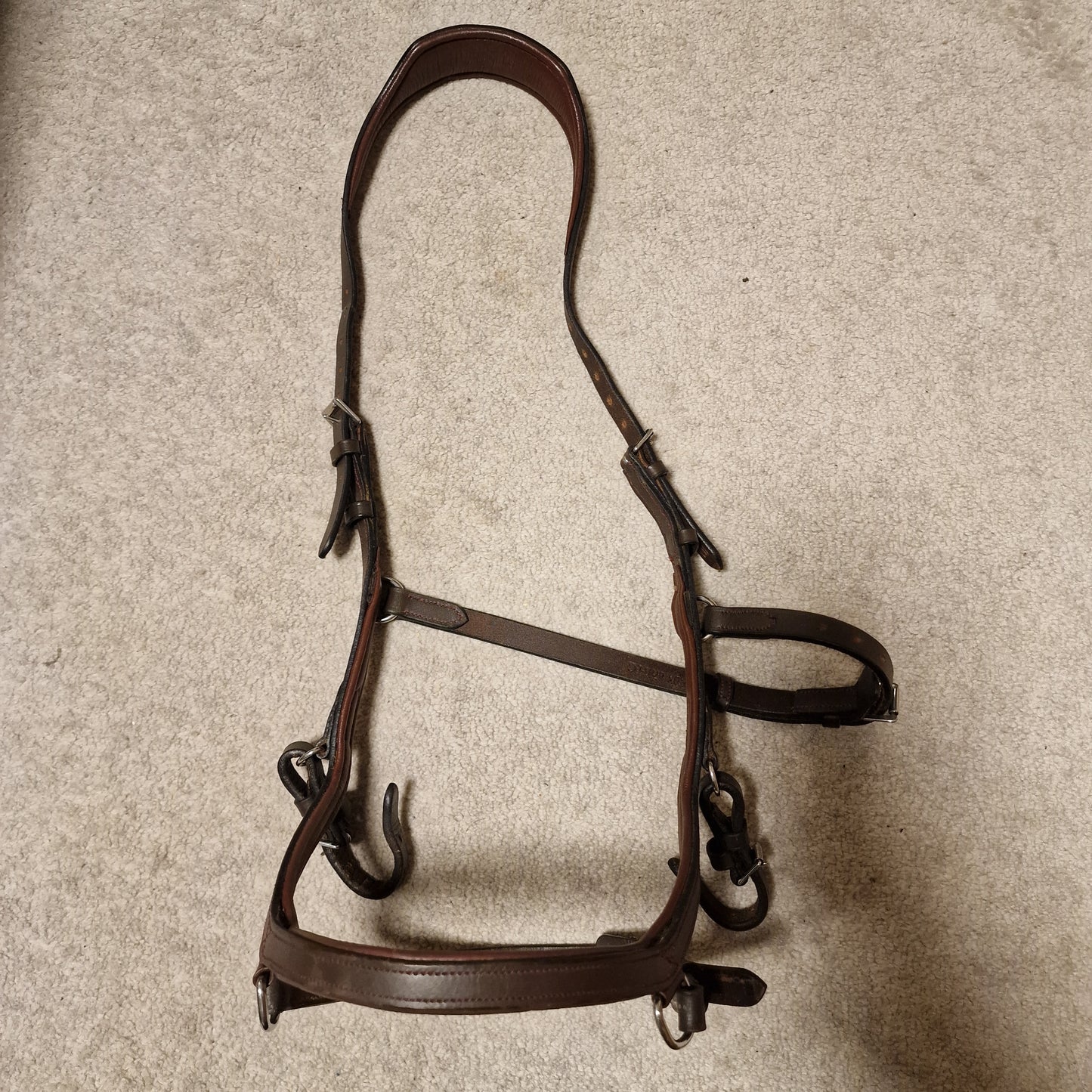 LH large horse brown micklem bridle