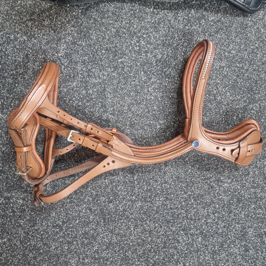 Stubben freedom mk1 bridle in tobacco tan full