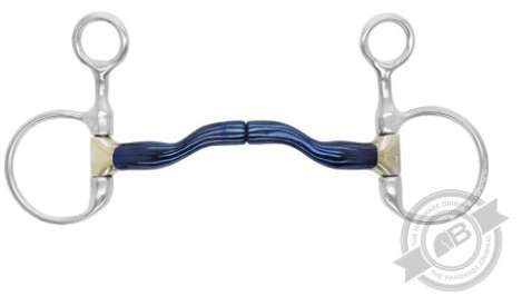 Bombers Hanging Cheek Ported Pivot snaffle bit