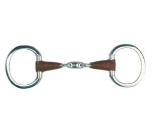 Metalab Eggbutt snaffle Lozenge leather 22mm