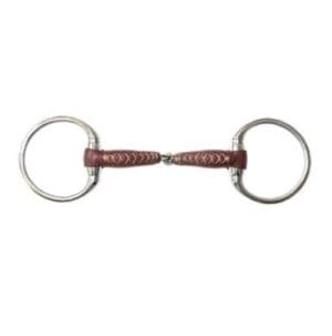 Metalab Eggbutt snaffle pinchless leather 17mm