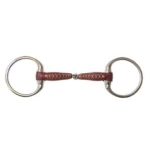 Metalab Eggbutt snaffle pinchless leather 20mm