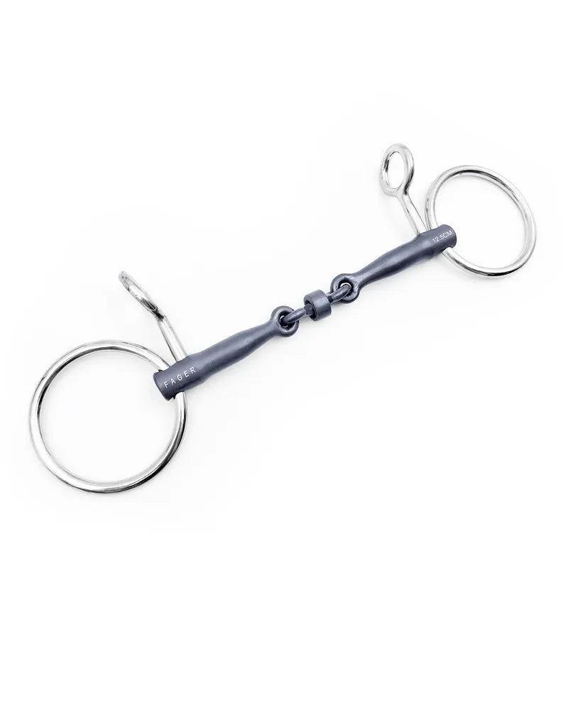 Fager Bianca Titanium Loose Hanging Cheek Snaffle