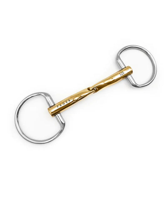 Fager Carter Gold Eggbutt Snaffle Bit