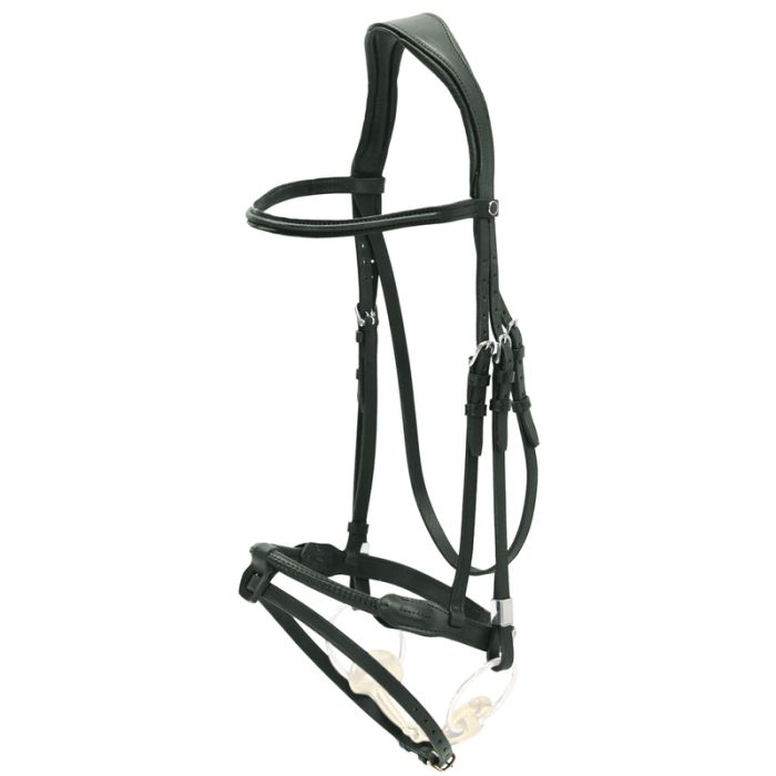 Stubben Bridle 2700 Pro-Jump with removable flash rope cavesson noseband