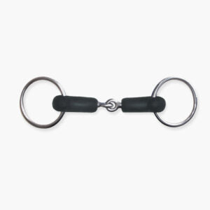Metalab Loose Ring snaffle with hard rubber