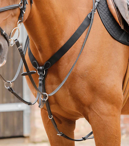 Premier Equine Baressa Elastic Jumping Breastplate
