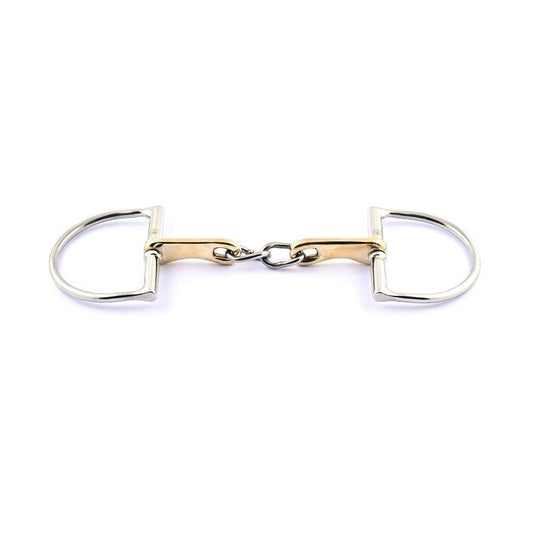 Jump'in Copper Chain Link D-Ring Snaffle Bit
